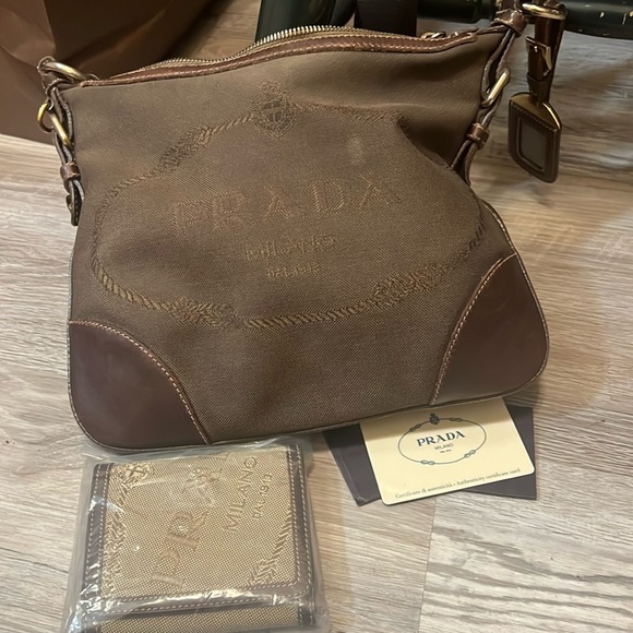 Prada Handbags - Prada Crossbody with authenticity card with wallet